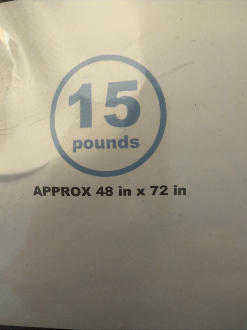 Weighted Blanket - Gray, 15 Pounds - Picture 4 of 7